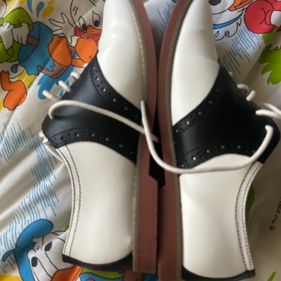 Eastland Saddle Shoes Women's 7.5 Leather Memory Foam Vintage 1950s Shoes Swing - Picture 4 of 8